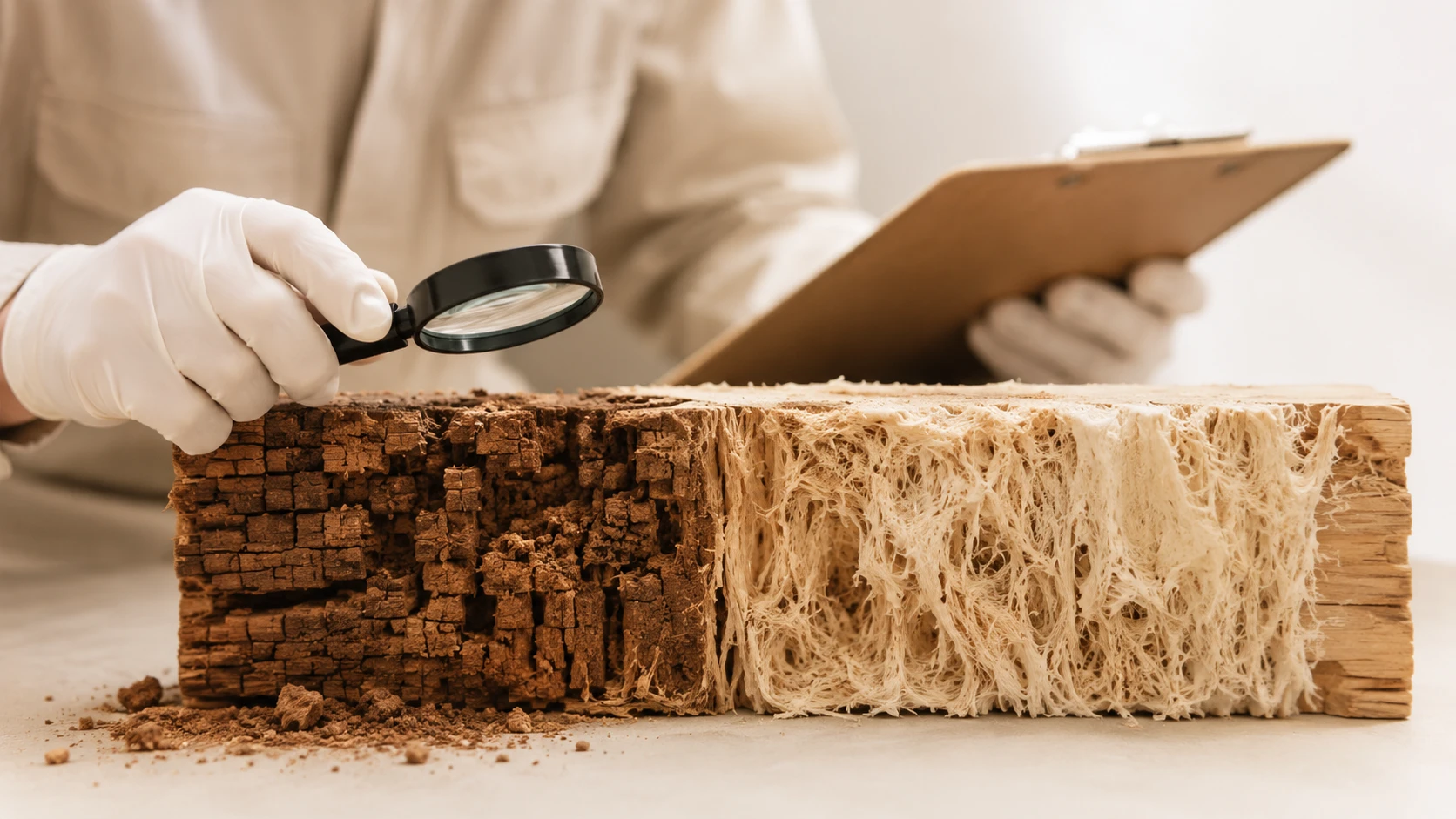 Braunfäule oder Weissfäule? Das morsche Holz lesen lernen
