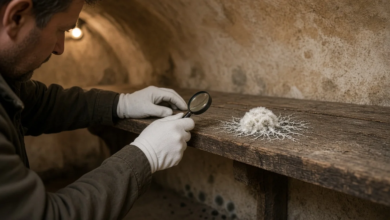 Fungo sul muro della cantina: muffa o vero fungo del legno?